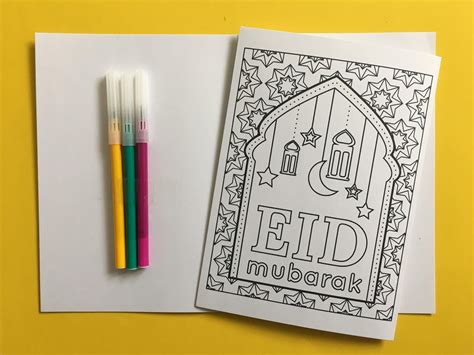 Fine Printable Colouring Eid Cards that you must know, You’re in good ...