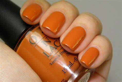 orange nail polish