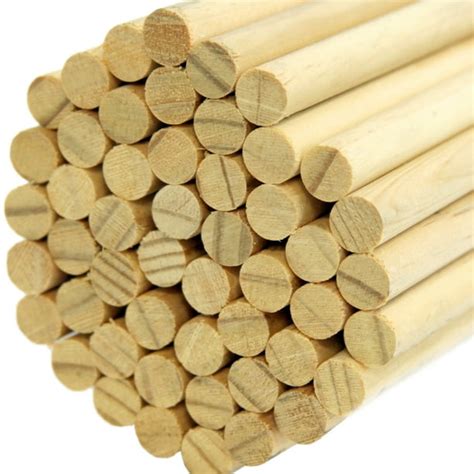 20 Pack, 3/4 x 36 Inch Round Wood Dowels, CraftySticks® - Walmart.com ...