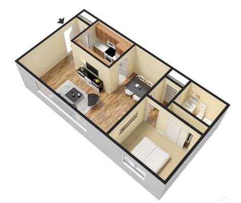 1 and 2 Bedroom Layouts | Woodridge Apartments