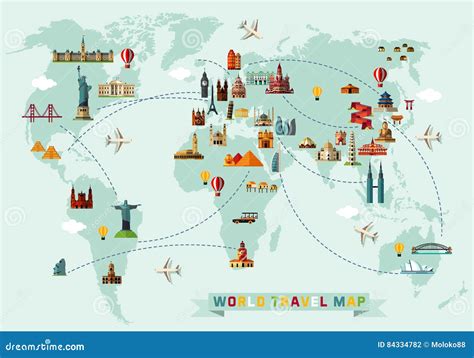 World Travel Map Stock Illustrations – 511,135 World Travel Map Stock ...