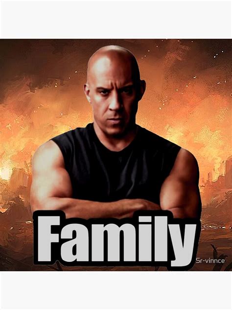 "Family vin-diesel meme" Poster for Sale by Sr-vinnce | Redbubble