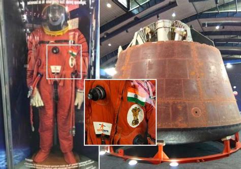 ISRO unveils prototype of space suit, crew module for 2022 mission ...