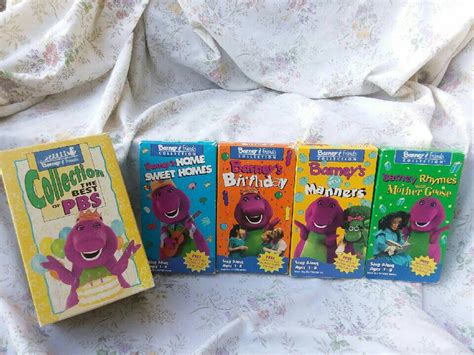 Vintage Barney PBS Vhs Set Rare 1993 Barney Vhs Barneys | Etsy