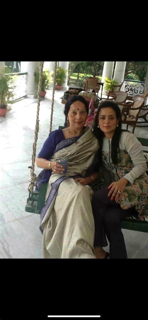 Mahua Moitra on Twitter: "Chilling with my mother on a sunny December ...