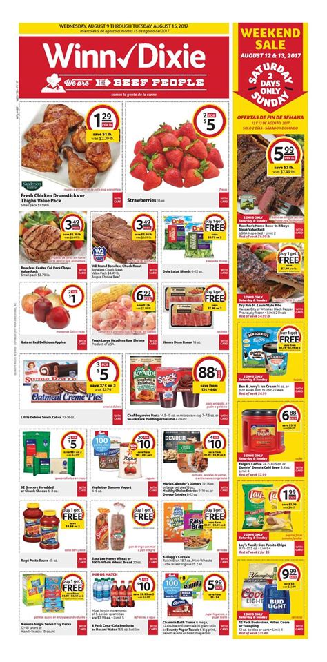 Winn Dixie Weekly Ad Aug 9 - 15 2017 - WeeklyAds2