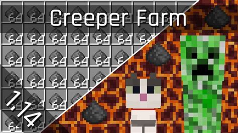 Creeper Gunpowder Farm Tutorial | Minecraft 1.14/1.15 (Java Edition ...