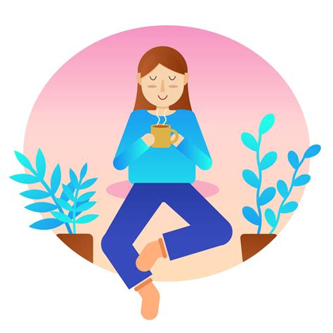 Women Feel Relax Vector 256505 Vector Art at Vecteezy