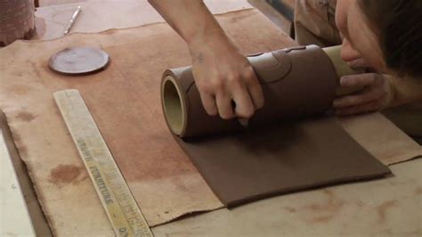 Clay Pottery Slab Building : How to Form a Round Vase | Beginner ...