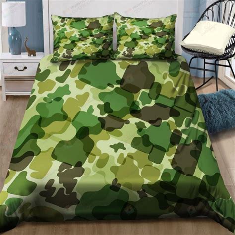 Green Army Camo 3D Bedding Set