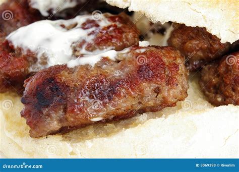 Kebab (Cevap) stock photo. Image of plant, paprika, bakery - 3069398