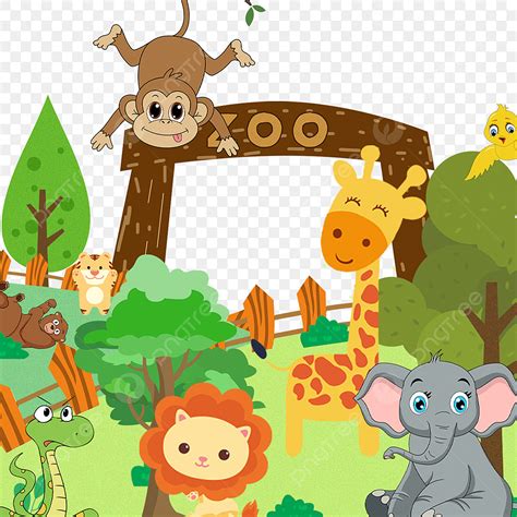 Etc Hd Transparent, Zoo Animal Elephant Tree Etc, Zoo, Monkey, Lion PNG ...