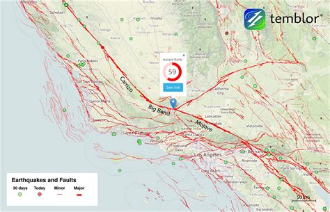 Map Of The San Andreas Fault In Southern California - Printable Maps