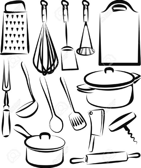 kitchen utensil | Dessin ustensiles cuisine, Cuisine dessin, Ustensile ...