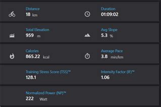 Tacx Desktop app do not shows Total Elevation / Tacx Vortex - Garmin ...