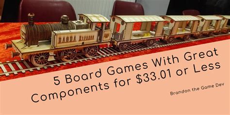 5 Board Games With Great Components for $33.01 or Less