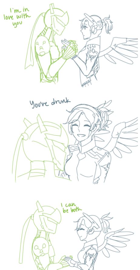 Accept his love Mercy!.. in 2020 | Overwatch genji, Overwatch comic ...