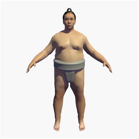 Realistically rigged sumo wrestler model - TurboSquid 1258083