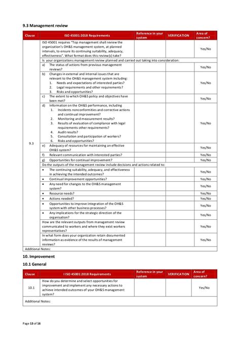 Iso 45001 Internal Audit Checklist Sample - IMAGESEE