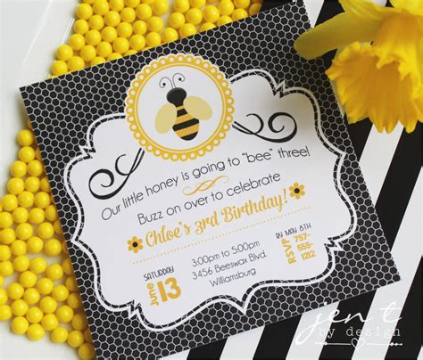 Bumblebee Birthday Invitations | BirthdayBuzz