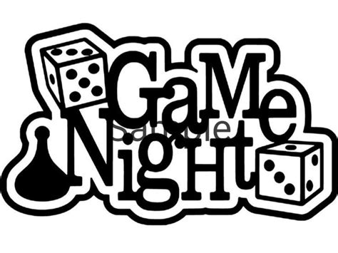 Game Night Svg, Jpg, Dxf and Png - Etsy