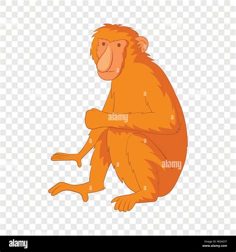 Proboscis monkey icon, cartoon style Stock Vector Image & Art - Alamy