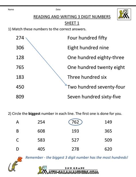 Writing Number Words Worksheet For Grade 1