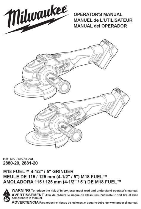 MILWAUKEE M18 FUEL OPERATOR'S MANUAL Pdf Download | ManualsLib