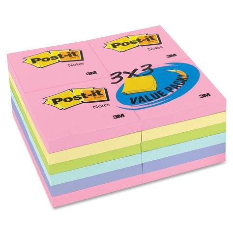 Post-it Notes Value Pack in Pastel Colors - LD Products