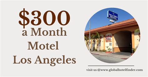 Find Affordable $300 a Month Motel Los Angeles Now in 2023