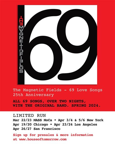 The Magnetic Fields Announce 69 Love Songs 25th Anniversary Shows ...