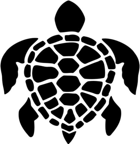 Cute Sea Turtle Silhouette SVG