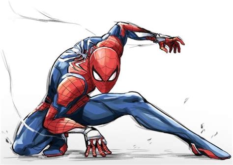 Pin by Blue Rodríguez on Postures | Spiderman sketches, Marvel ...