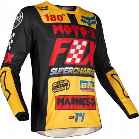 FOX Youth 180 CZAR RACE JERSEY 2019 MX Racing Motocross *NEW* YAMAHA ...