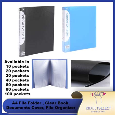 A4 File Folder , Clear Book, Documents Cover, Display Book with Plastic ...