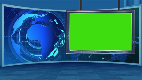 Royalty Free News Broadcast Tv Studio Green Screen | Images and Photos ...