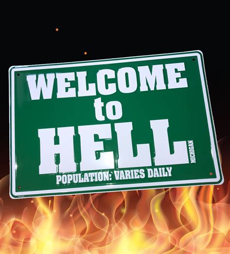 Welcome to Hell Sign