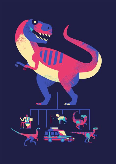 Diet of a T-Rex - Owen Davey Illustration