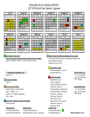 Boulder Valley School District Calendar - Fill and Sign Printable ...