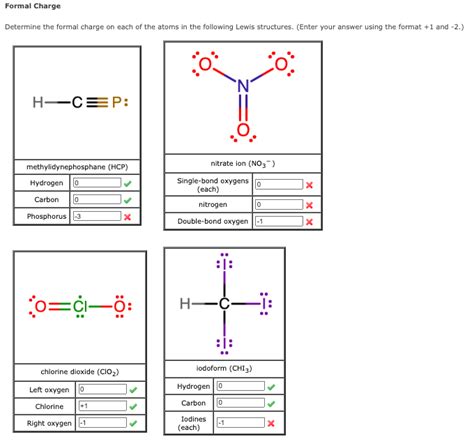 Solved Determine the formal charge on each of the atoms in | Chegg.com