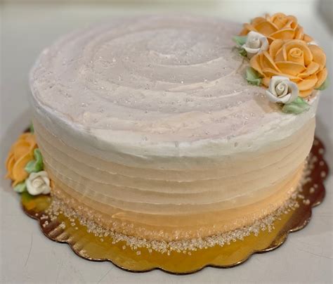 Round Ribbon Rose Cake - Tasty Pastry Bakery Tallahassee