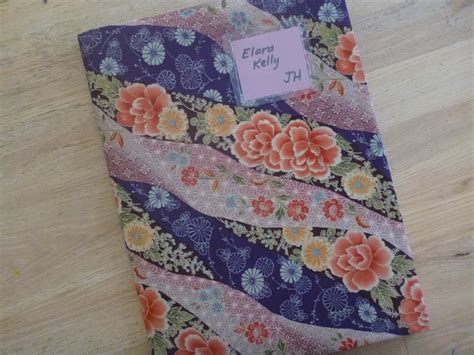 Saffron Threads: Fabric Book Cover Tutorial