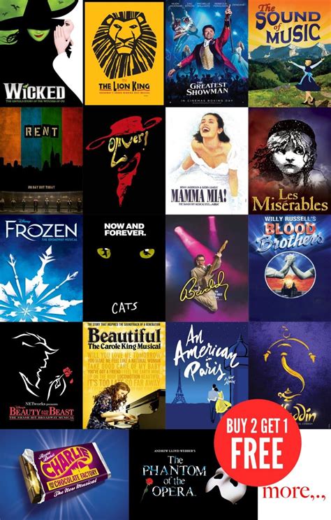 Top Musicals Theatre Posters Print in A0-A1-A2-A3-A4-A5-A6-MAXI sizes ...