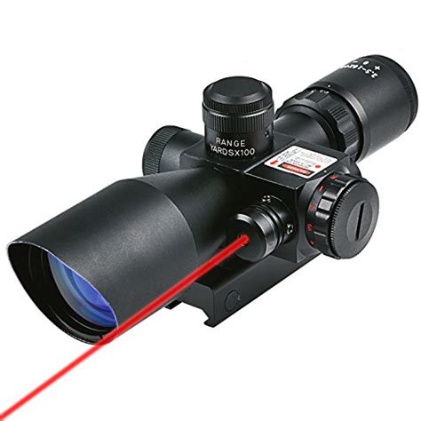 CVLIFE Optics Hunting Rifle Scope 2.5-10x40e Red & Green Illuminated ...