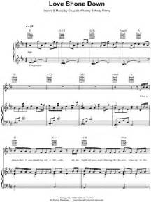 "Love Shone Down" Sheet Music - 1 Arrangement Available Instantly ...