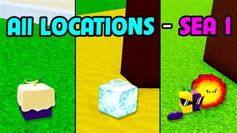 All Locations Spawn Fruit in Sea 1 - Actually Found in Blox Fruits ...