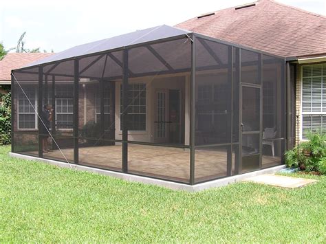 Portable Patio Screen Enclosure Modern Patio & Outdoor-of-Screened Pool ...