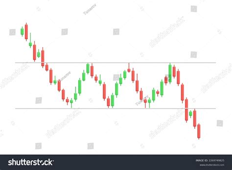 Candle Stick Bearish Rectangle Chart Pattern Stock Illustration ...