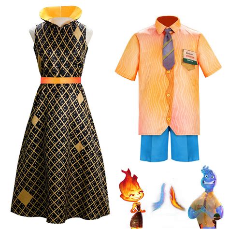 Buy Disney Elemental Ember and Wade Cosplay Costume – Cosplay Clans