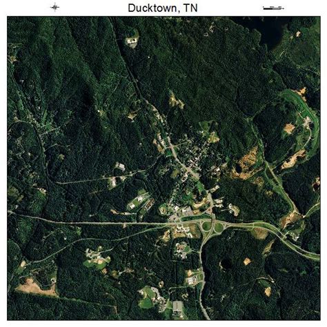 Aerial Photography Map of Ducktown, TN Tennessee